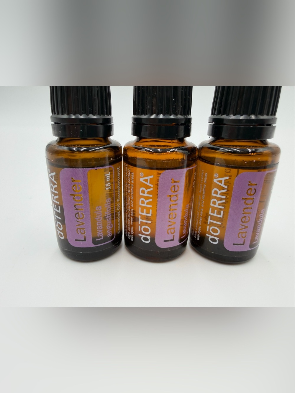 New dõTERRA Lavender Essential Oil, specifically the 15 mL bottles Set of 3